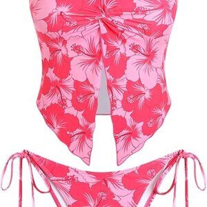 ZAFUL Floral Twist Bikini Set